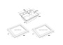 Мойка LUMI-MULTI SINK 55 UNI, IT-GRANIT, LU-MULTI 55-AN, антрацит, 550х450, Paulmark