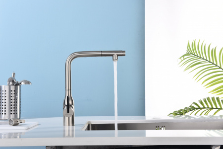 Смеситель для кухни VIPER, брашированная сталь, Vi213105-BS, Paulmark-Starke
