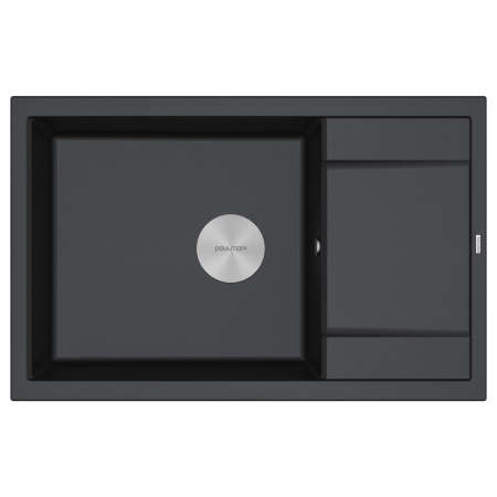 Мойка FLUGEN 60, IT-GRANIT, PM317850-BL, черный гранит, 780х500 мм, Paulmark
