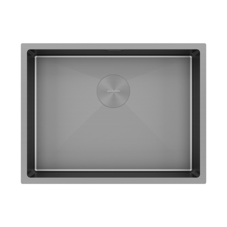 Мойка нерж. сталь NEXT 58 UNI, PM215844-GM-M, матовая вороненая сталь, 580х440мм, Paulmark