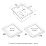 Мойка нерж. сталь NEXT 38 UNI, PM213844-BS, брашированная сталь, 380х440мм, Paulmark