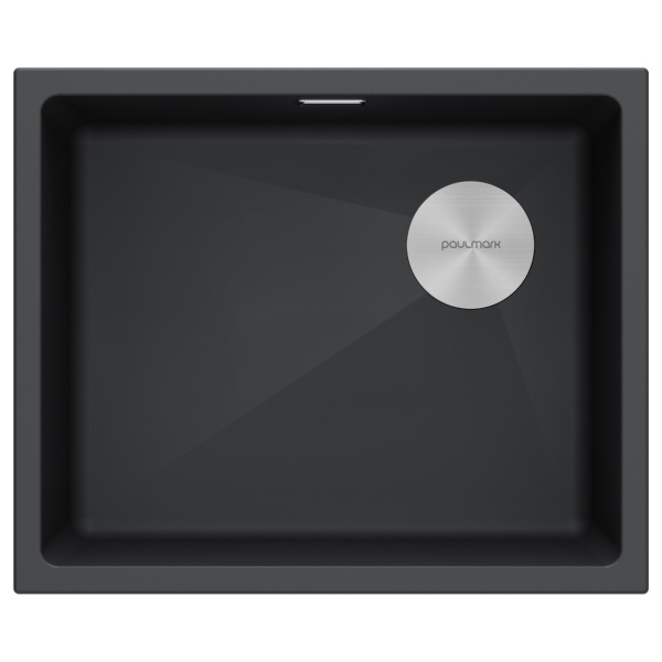 Мойка LUMI 55UNI-SKEW, IT-GRANIT, LU55SK-AN, антрацит, 555х440, Paulmark