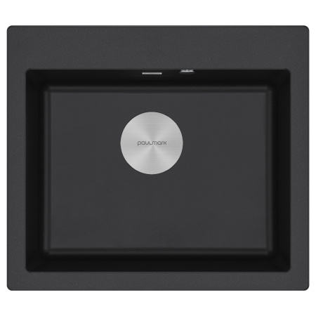 Мойка KANTE 60, IT-GRANIT, PM106052-BL, черный гранит, 600х520 мм, Paulmark