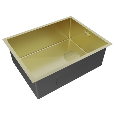 Мойка нерж. сталь NEXT-SLIM 54 UNI, PM215442-LG, светлое золото, 540х420мм, Paulmark
