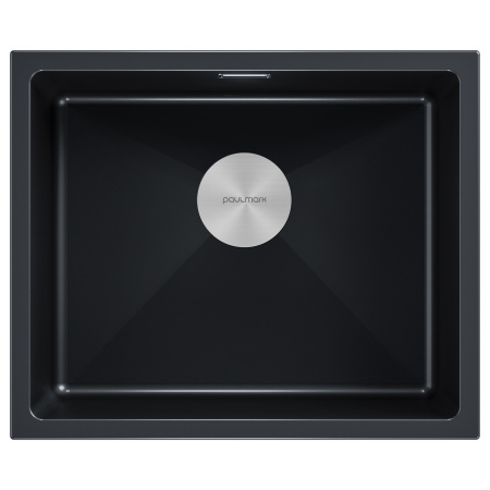 Мойка LUMI 55UNI, IT-GRANIT, LU55-BLM, черный, 555х460, Paulmark