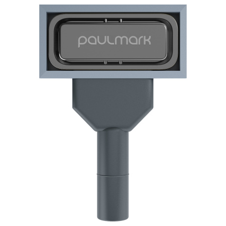 Перелив овальный с логотипом, PM24-GM, вороненая сталь, Paulmark