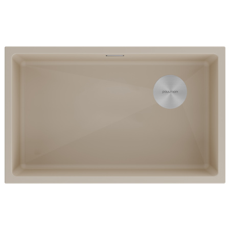 Мойка LUMI 74UNI-SKEW, IT-GRANIT, LU74SK-LA, латте, 740х440, Paulmark