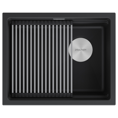 Мойка LUMI-PRO 55 UNI, IT-GRANIT, LU-PRO 55-AN, антрацит, 550х450, Paulmark