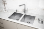 Мойка LASSAN 38 UNI, нерж. сталь, LA38-BS, брашированная сталь, 380х440мм, Paulmark