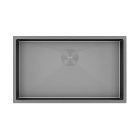 Мойка нерж. сталь NEXT 74 UNI, PM217444-GM-M, матовая вороненая сталь, 740х440мм, Paulmark
