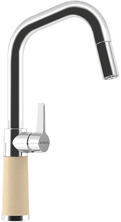 Смеситель для кухни Schock SC-530-D , Cristalite Лунный камень