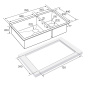 Мойка нерж. сталь GERBERG 78/2S UNI, PM227844-BS, брашированная сталь, 780х440мм, Paulmark