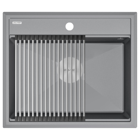 Мойка STEPIA 60, IT-GRANIT, PM115951-GRM , серый металлик, 590х510, Paulmark
