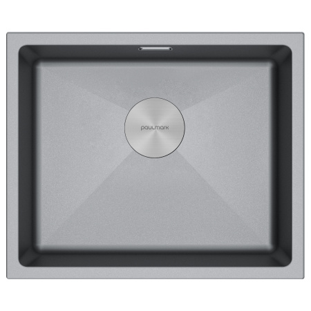 Мойка LUMI 55UNI, IT-GRANIT, LU55-GRM, серый металлик, 555х460, Paulmark