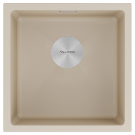 Мойка LUMI 45UNI, IT-GRANIT, LU45-LA, латте, 455х460, Paulmark