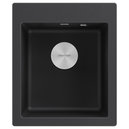 Мойка KANTE 40, IT-GRANIT, PM104249-BL, черный гранит, 415х490 мм, Paulmark
