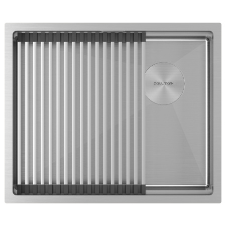 Мойка нерж. сталь NEXT-PRO 54 UNI, PM705445-BS, брашированная сталь, 540х450мм, Paulmark