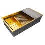 Мойка нерж. сталь NEXT-MULTI SINK 74 UNI, PM787445-BG, брашированное золото, 740х450мм, Paulmark