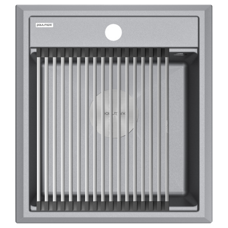 Мойка STEPIA 45, IT-GRANIT, PM114651-GRM , серый металлик, 460х510, Paulmark