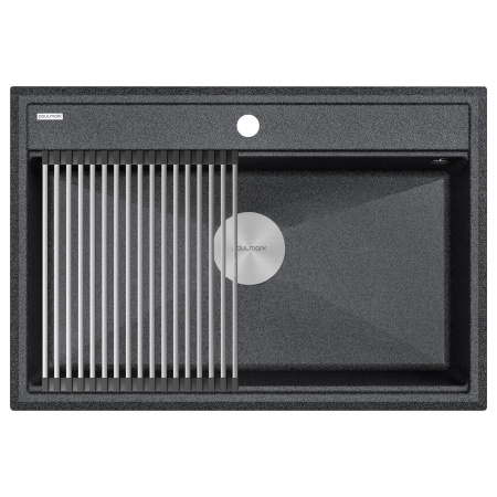 Мойка STEPIA 80, IT-GRANIT, PM117551-DG, графит, 750х510, Paulmark