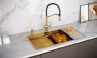 Мойка нерж. сталь NEXT-MULTI SINK 74 UNI, PM787445-BG, брашированное золото, 740х450мм, Paulmark