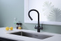 Смеситель для кухни SALIX, антрацит, Sa213419-AN, Paulmark