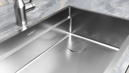 Мойка нерж. сталь NEXT-MULTI SINK 54 UNI, PM785445-BS, брашированная сталь, 540х450мм, Paulmark