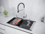 Мойка LUMI 74UNI, IT-GRANIT, LU74-AN, антрацит, 740х460, Paulmark