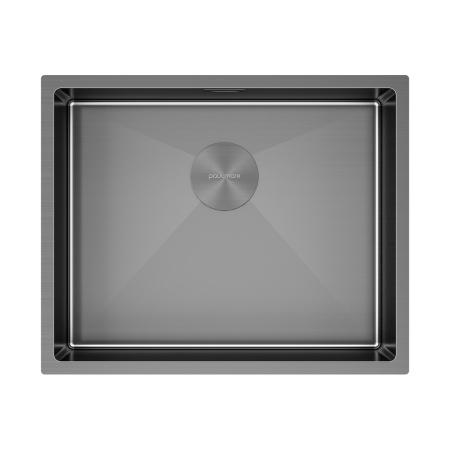 Мойка нерж. сталь NEXT 54 UNI, PM215444-GM, вороненая сталь,540х440мм, Paulmark
