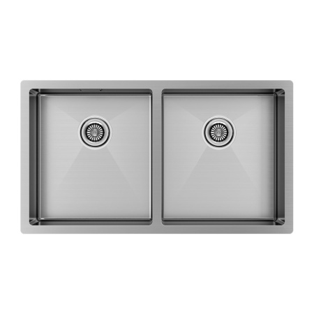 Мойка нерж. сталь GERBERG 78/2 UNI, PM237844-BS, брашированная сталь, 780х440мм, Paulmark