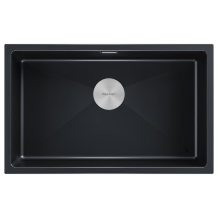 Мойка LUMI 74UNI, IT-GRANIT, LU74-BLM, черный, 740х460, Paulmark