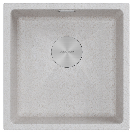 Мойка LUMI 45UNI, IT-GRANIT, LU45-BE, бежевый, 455х460, Paulmark