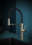 Смеситель для кухни GANYMEDE DIAMOND, светлое золото, Gd613199-LG, Paulmark-Starke