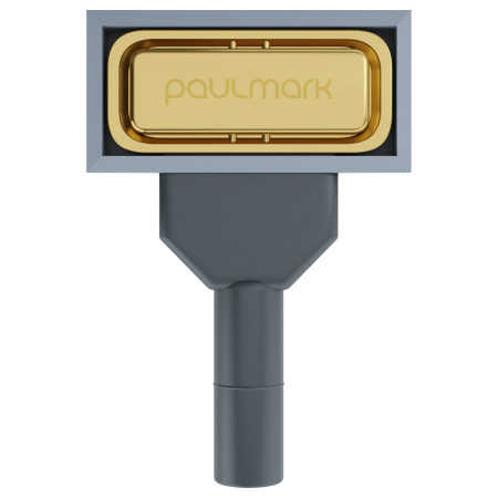Перелив овальный с логотипом, PM24-BG, брашированное золото, Paulmark