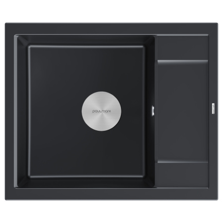 Мойка FLUGEN 50-600, IT-GRANIT, PM216050-BLM, черный, 600х500 мм, Paulmark
