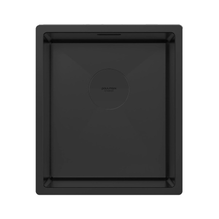 Мойка нерж. сталь NEXT 38 UNI, PM213844-MBN, матовый черный, 380х440мм, Paulmark