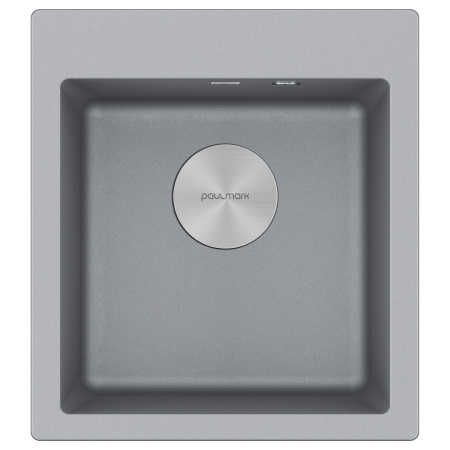 Мойка KANTE 45, IT-GRANIT, PM104651-GRM, серый металлик, 460х510 мм, Paulmark