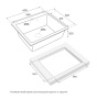 Мойка KANTE 60, IT-GRANIT, PM106052-BE, бежевый, 600х520 мм, Paulmark