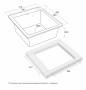Мойка KANTE 40, IT-GRANIT, PM104249-BL, черный гранит, 415х490 мм, Paulmark