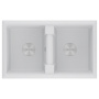 Мойка TANDEM 80/2, IT-GRANIT, PM238150-WH, белый, 810х500 мм, Paulmark