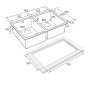 Мойка нерж. сталь GERBERG 78/2 UNI, PM237844-BS, брашированная сталь, 780х440мм, Paulmark